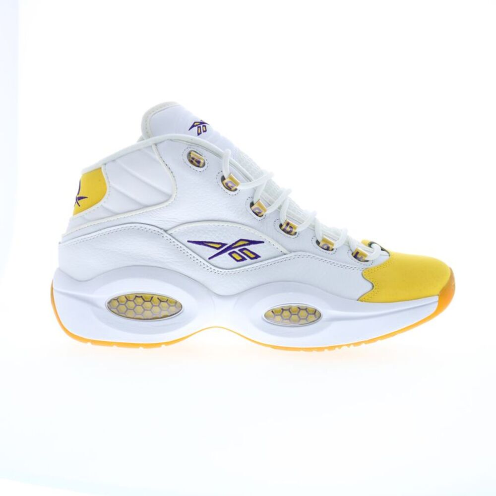 Reebok Mens Question Mid White Shoes (NWT)